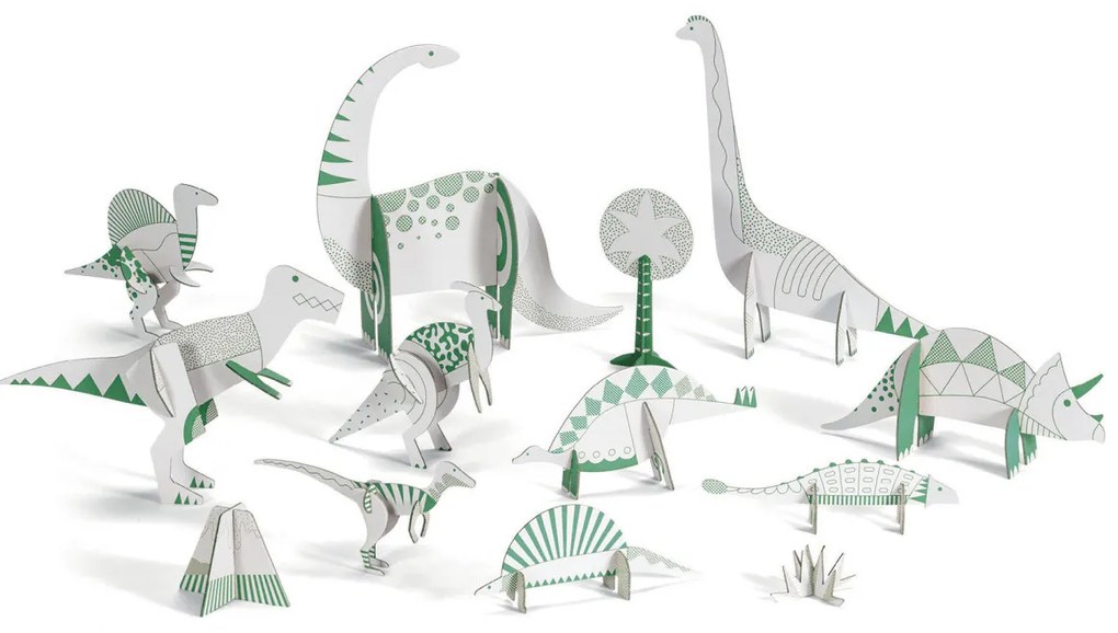 Vyfarbi, zostav a hraj sa - Dinosaury