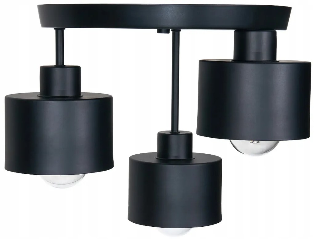 BERGE LED stropné svietidlo B7124 - 3xE27 - čierne