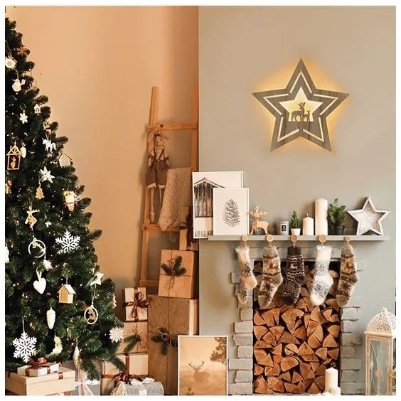 Solight 1V261 - LED Vianočná dekorácia LED/2xAA hviezda