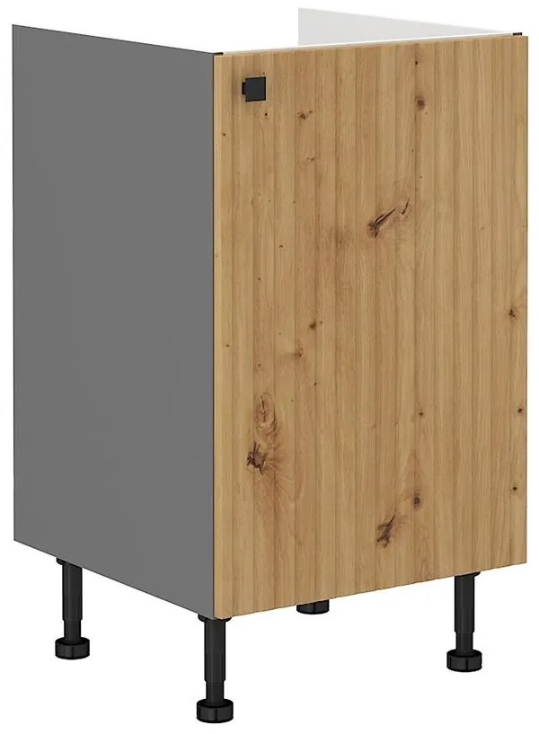 Kuchynská skrinka AVA dub artisan/antracitová 50zl 1f bb