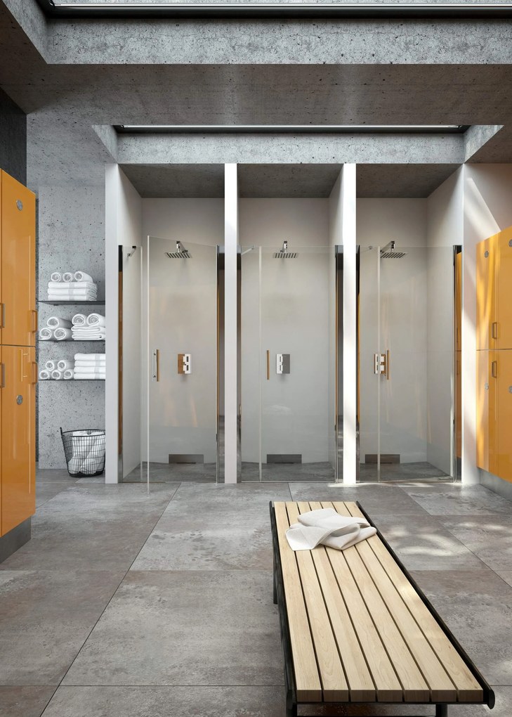 Deante Deante, podomietková termostatická sprchová zostava štvorcová + BOX, chrómová, BXYZ0EAT