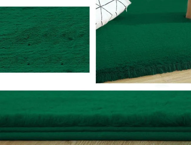 Protišmykový koberec RABBIT fľaškovo zelený