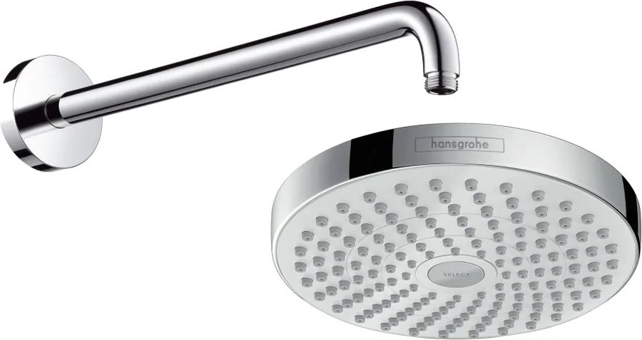 SELECT, HLAVOVé SPRCHY ​Hansgrohe Croma Select S 180 hlavová sprcha s pripojením, biela chróm 26522400 + 27413000