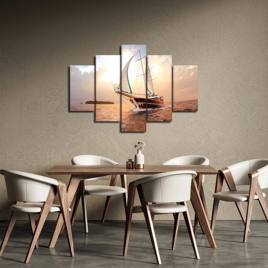 Obraz jachty (150x105 cm)