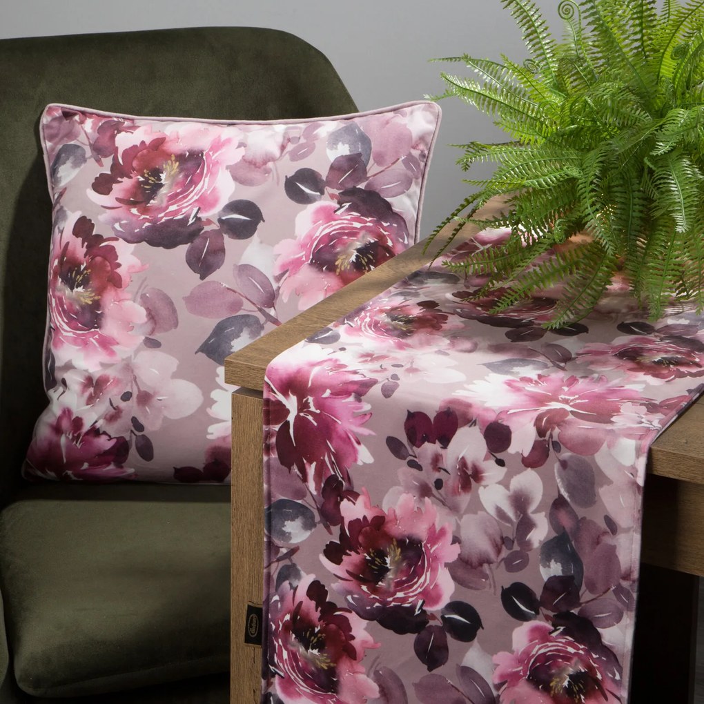 BEHÚŇ NA STÔL VELVET 1 35X180 CM VZOROVANÝ