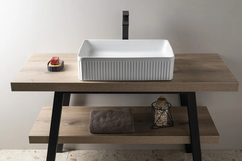 Sapho Sapho, PICOBELLO keramické umývadlo na dosku 50x43cm, biela, AR485