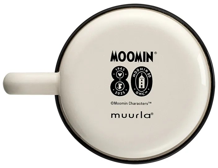 Hrnček 80. výročie Moomin 0,37l, smalt / béžový