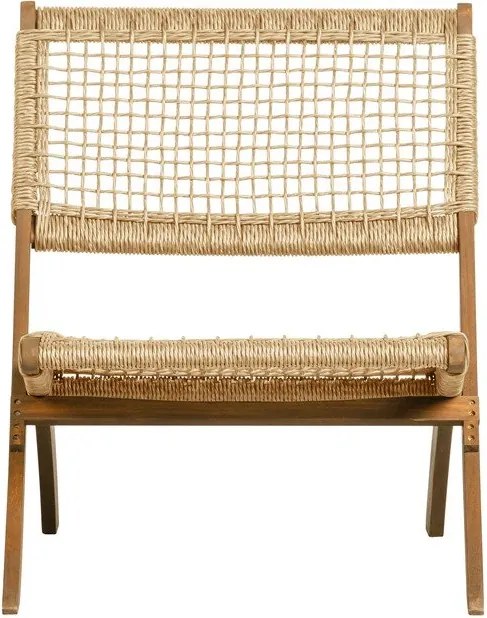 Záhradné skladacie kreslo z dreva rhombus WOOOD Lois