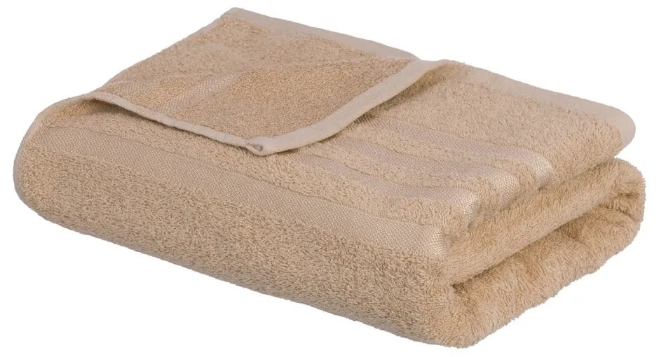 Béžová froté bavlnená osuška 100x150 cm Simple – Casa Selección