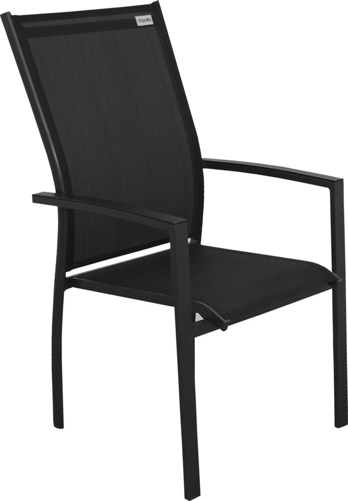 Doppler EXPERT ANTRACIT, 4 polohovacie a 2 stohovateľné kreslá, 4+2+1