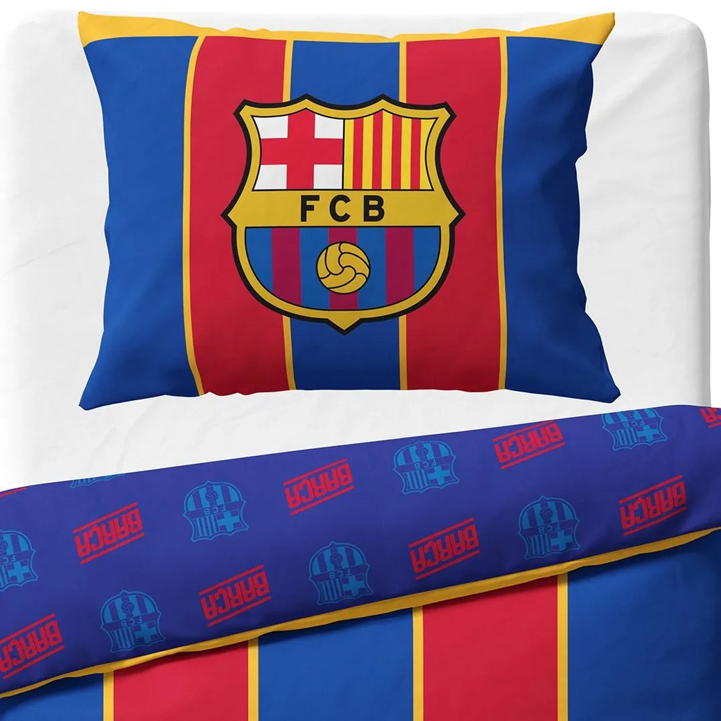 Obojstranné posteľné obliečky FC Barcelona - motív Blaugrana Glory - 100% bavlna Renforcé - 70 x 90 cm + 140 x 200 cm