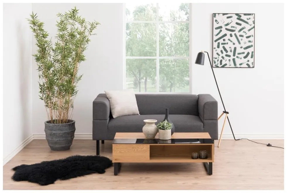 Čierny konferenčný stolík 110x60 cm Azalea - Actona