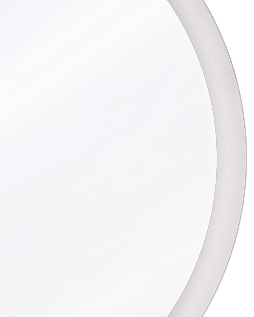 Nástenné zrkadlo LED strieborné ø 58 cm YSER Beliani