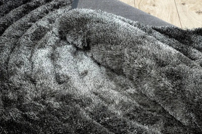 Dywany Łuszczów, Kusový koberec Flim 008-B2 Circles grey, 160x220, šedá, obývacia izba