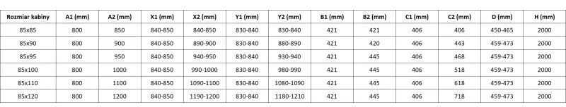 Mexen Rox, Duo posuvný sprchový kút 95 x 85 cm, 8mm číre sklo, biely profil, 8C2D-095-085-20-00