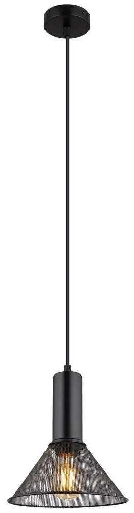 Globo 15648H1 - Luster na lanku JEDD 1xE27/60W/230V čierna