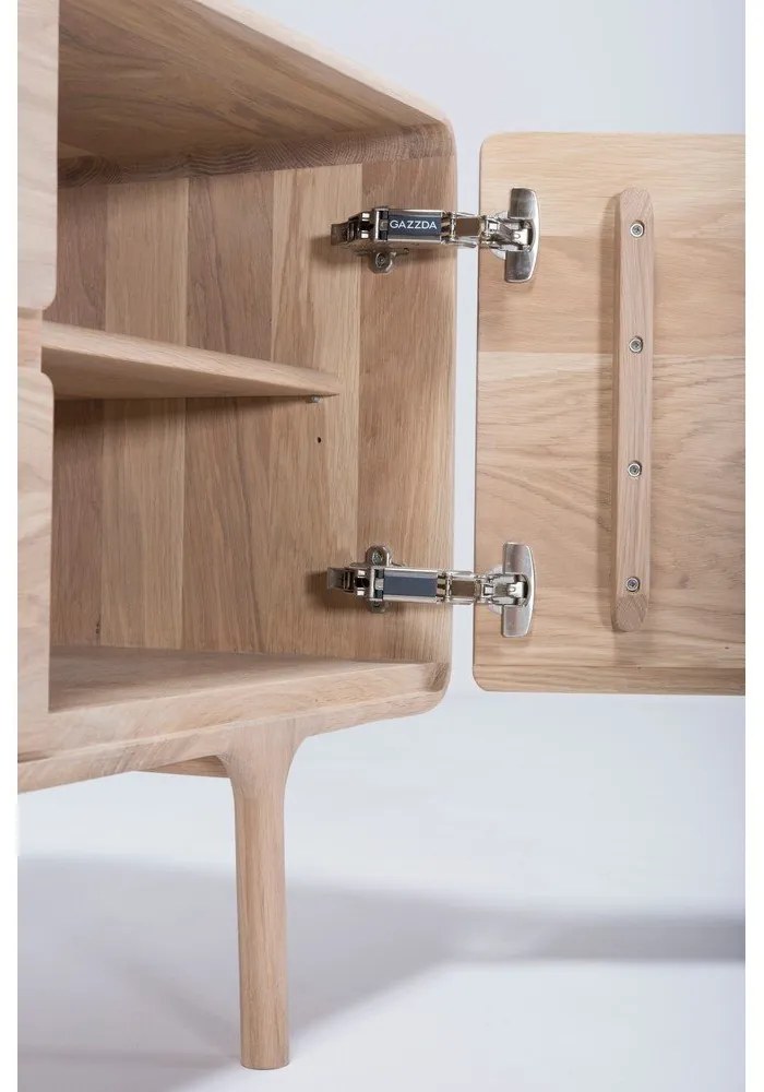 TV komoda z masívneho dubového dreva Gazzda Fawn Natural