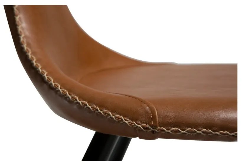 Hnedá koženková stolička DAN-FORM Denmark Flair