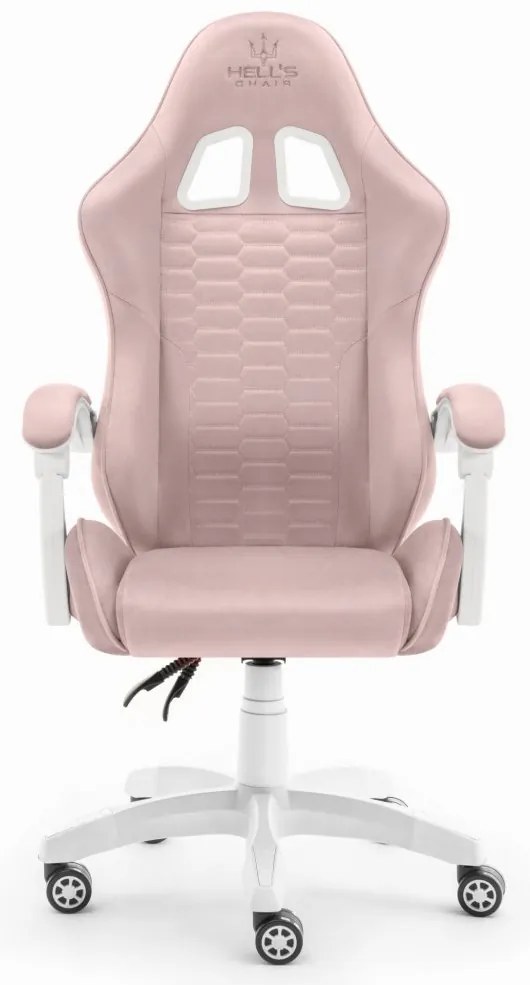 Herné kreslo HC-1000 Pink-White látkové