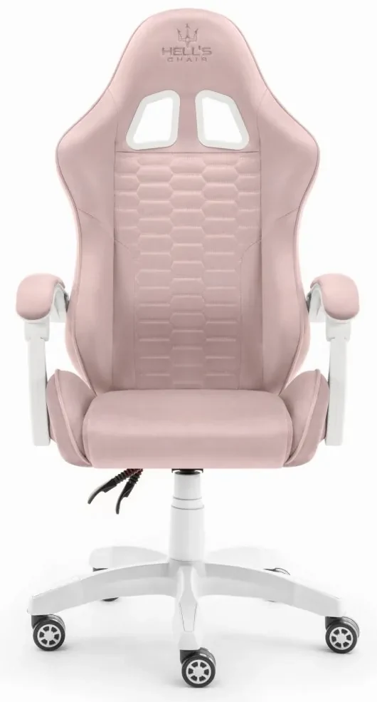 Herné kreslo HC-1000 Pink-White látkové
