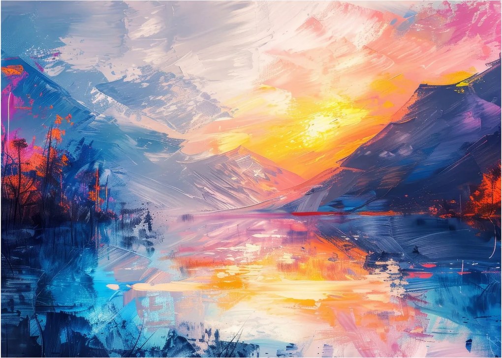 Obraz - Maľba krajiny (70x50 cm)