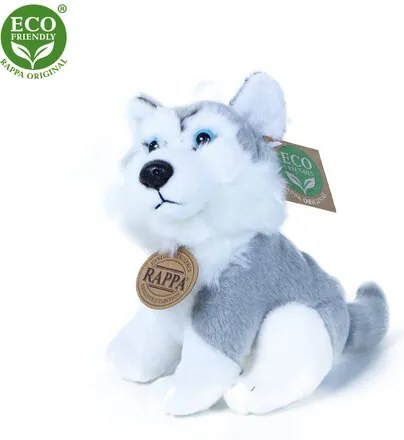 Rappa Plyšový pes husky 16 cm ECO-FRIENDLY