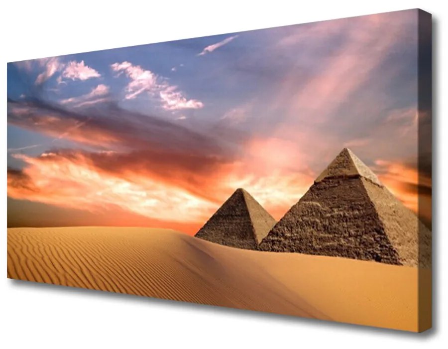 Obraz na plátne Púšť pyramídy 100x50 cm