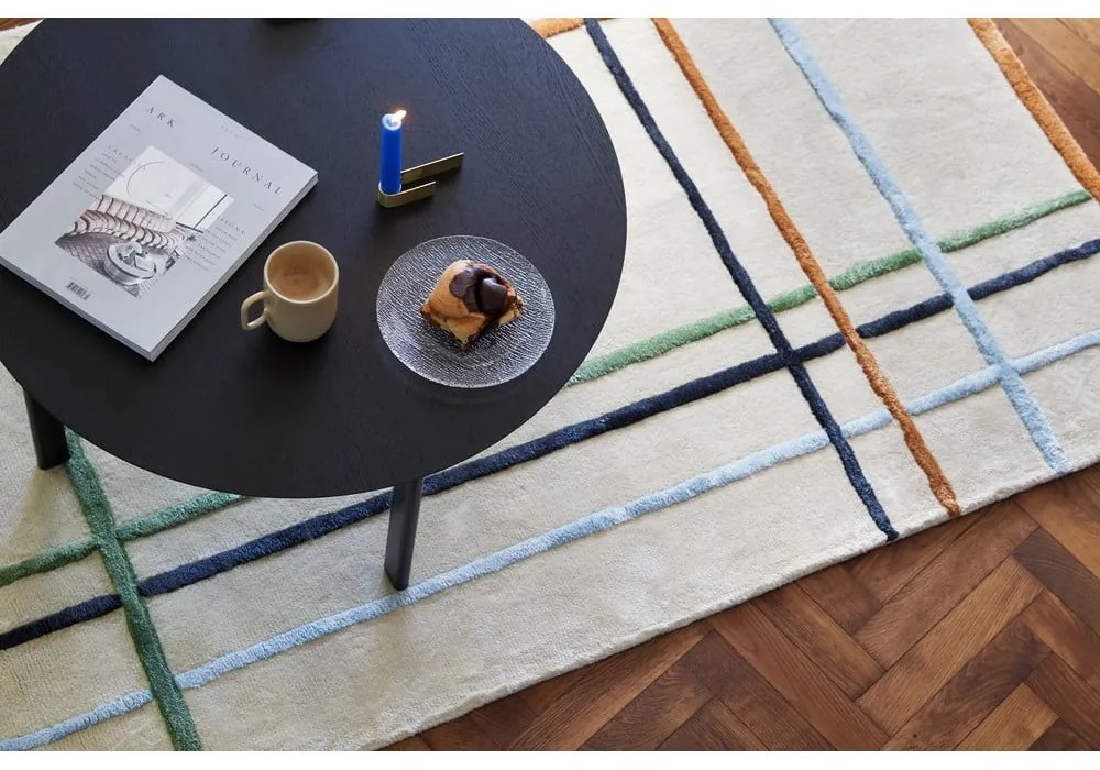 Čierny okrúhly konferenčný stolík ø 80 cm Fjord – Hübsch