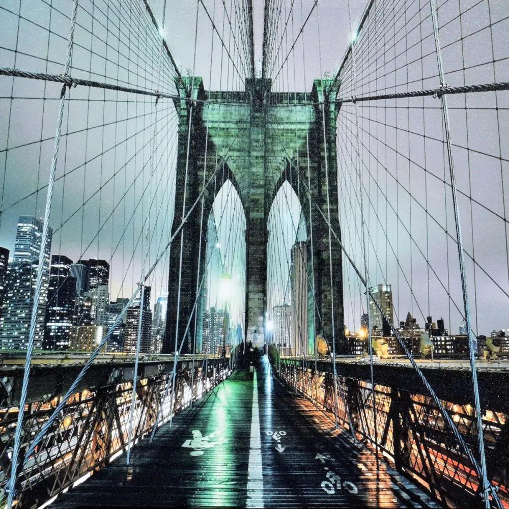 Falc Obraz na plátne - New York Brooklin Bridge, 70x70 cm