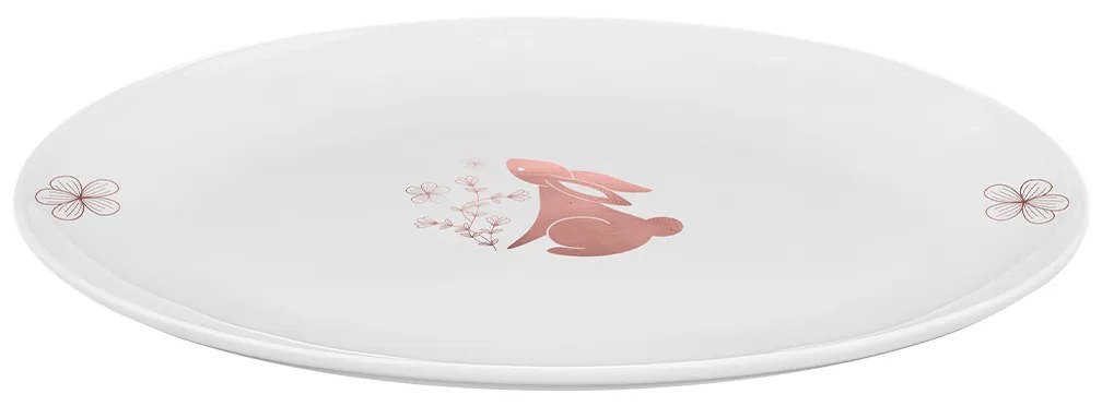 Servírovací tanier oválny Bunny 26 cm - Premium Platinum Line Easter - 490036