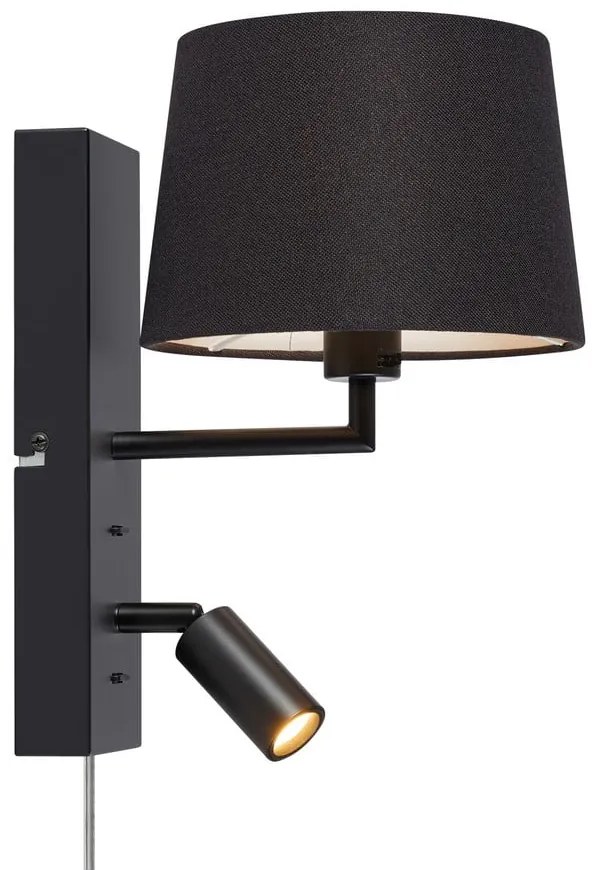 Čierne LED nástenné svietidlo (dĺžka 28,5 cm) Como - Markslöjd