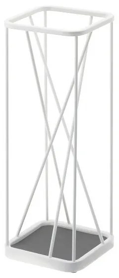 Biely stojan na dáždniky YAMAZAKI 9 Square