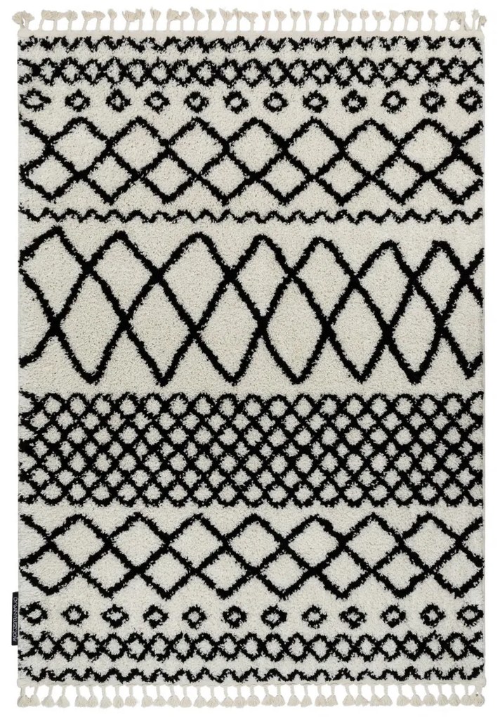 Kusový shaggy koberec BERBER SAFI biely