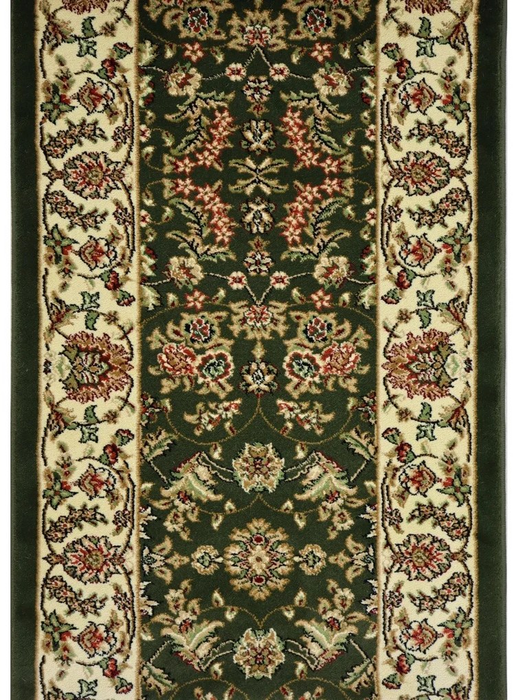Berfin Dywany, Koberec behúň na mieru Anatolia 5378 Y (Green), šíre 120 cm, zelená, chodba / predsieň