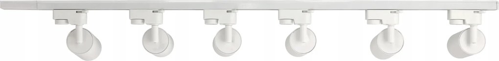 LED koľajnica 2m + 6x GU10 bodové žiarovky - sada