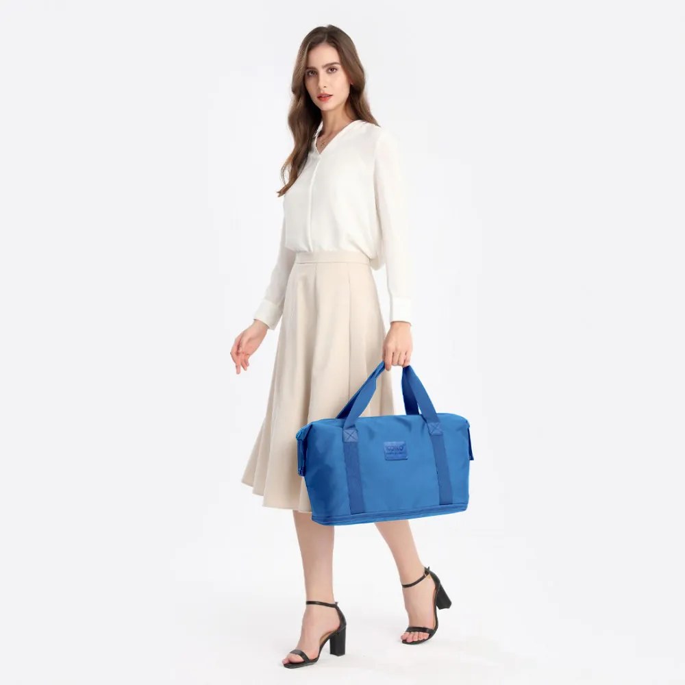 Konofactory Modrá sada 2 príručných tašiek do lietadla "Duo" - M (35l)