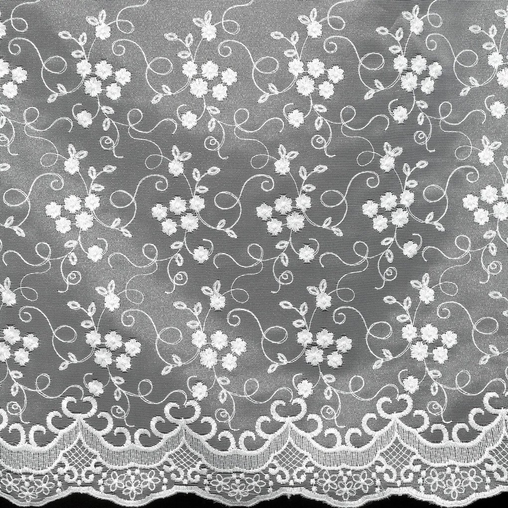 ZÁCLONA NA PÁSKE LILAC 400X160 CM, 200X250 CM BIELA
