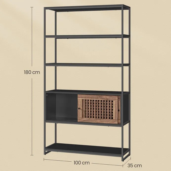 Autronic BONTEC Regál, mdf, čierna, AUR-E1121 BK Farba: Čierna