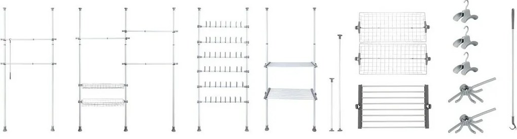 Wenko Sada 2 drôtených košov Herkules, biele