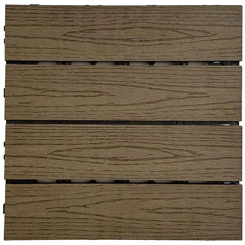 Terasová dlaždica drevená štruktúra Antracit 300x300 cm