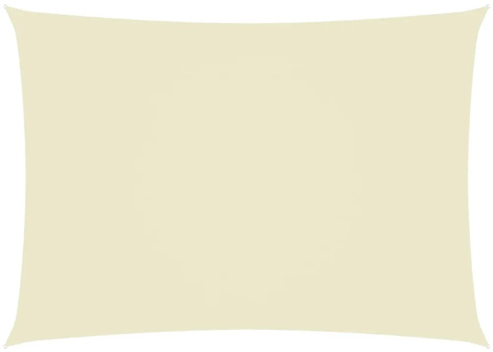 vidaXL Tieniaca plachta, oxford, obdĺžniková 3x5 m, krémová