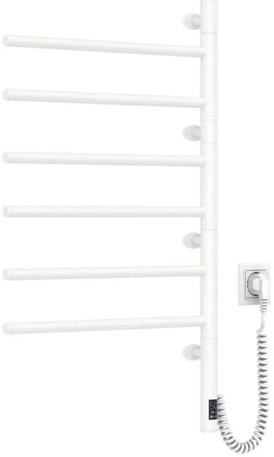 Navin Elektrický otočný sušiak na uteráky s term. ARABESQUE 196W/230V 81,8 cm IP44 biela NV0006