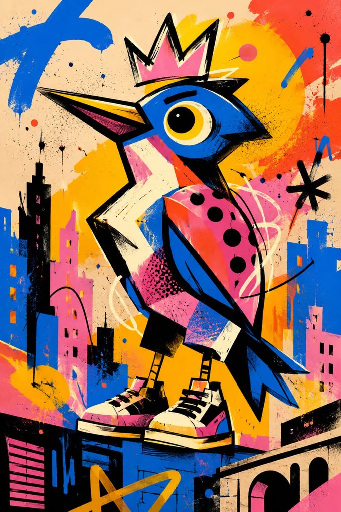 Kráľ hoodu - Metalický obraz 70x50cm