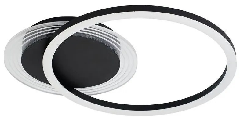 Searchlight 13650BK - LED stmievateľné stropné svietidlo CONTOUR LED/24W/230V 3000K