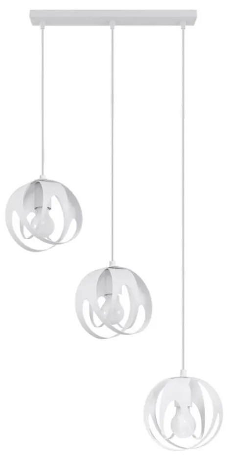 Sollux SL.1085 - Luster na lanku TULOS 3xE27/60W/230V biela