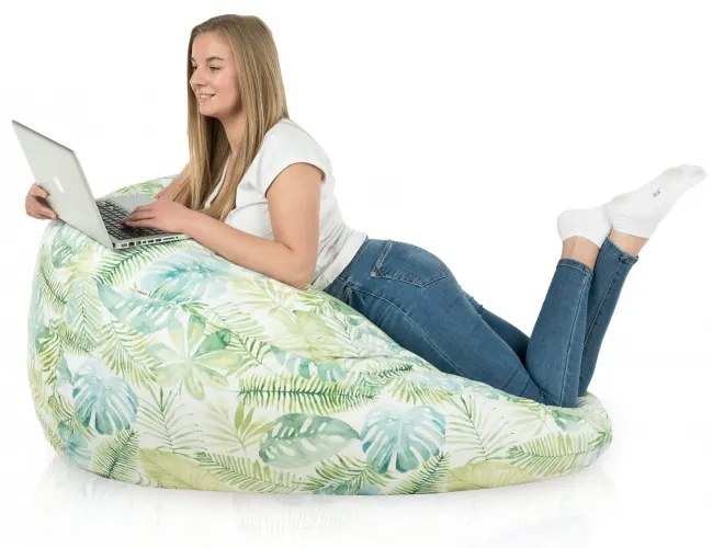 Sedací vak SAKO lístie Monstera