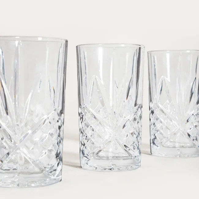 Sada pohárov MIRRA priesvitná 771477 350 ml (4 ks)