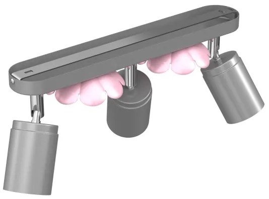 Bodové svietidlo FLOWER 3xGU10/8W/230V matný chróm