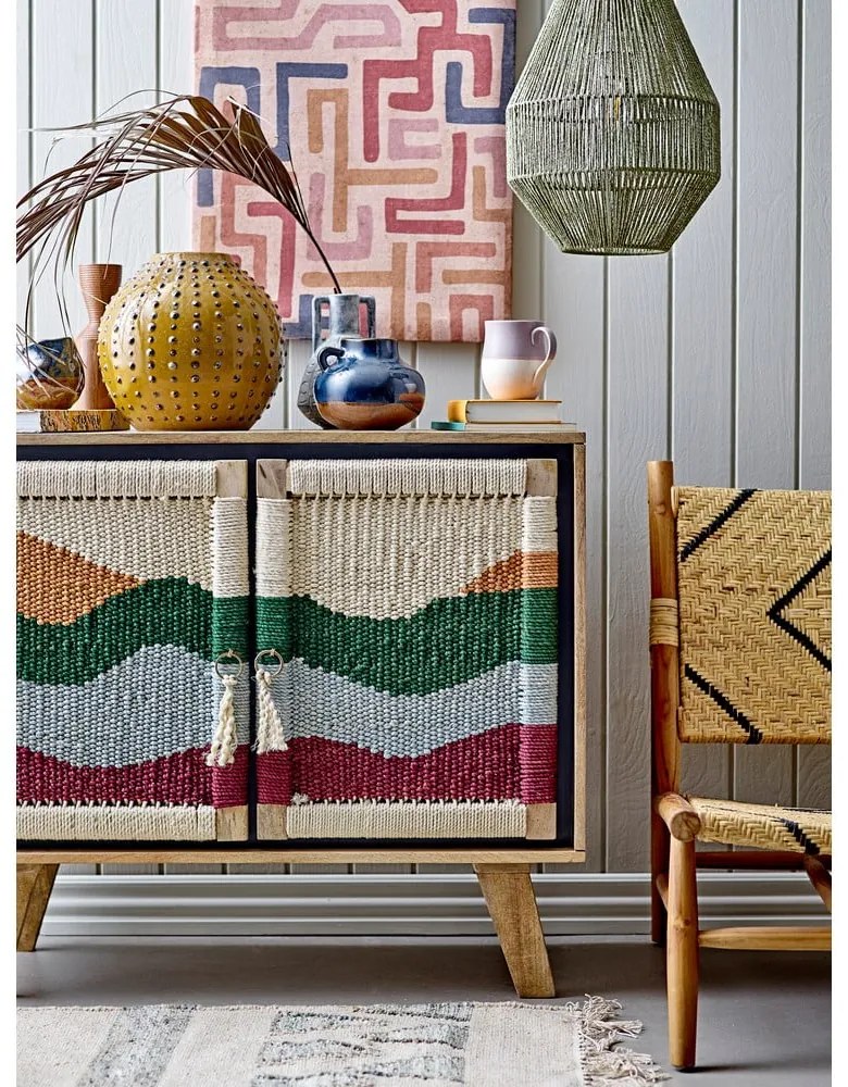 Kreslo s výpletom v prírodnej farbe Lennox - Bloomingville