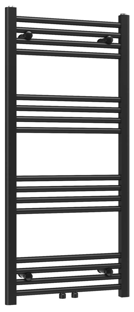 Gamma Erga Simple, vykurovacie teleso 1100x500 mm, 437 W, čierna, ERG-LAV-SIMP-11050-BK